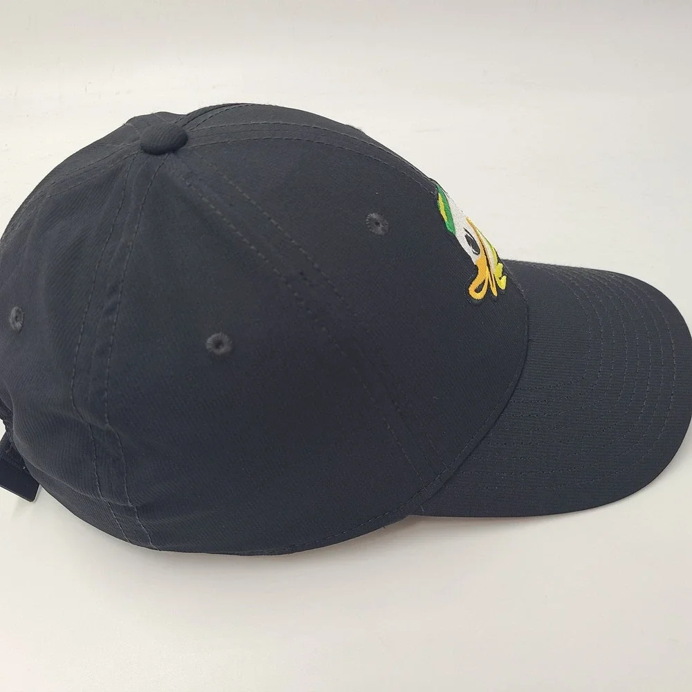 Oregon Ducks Hat Adjustable Nike Black Green NCAA Legacy91 Dri-Fit Puddles Men